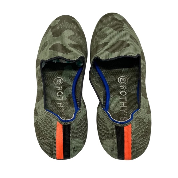 Rothy’s The Loafer Olive Camo Comfort Slip On Flats Women’s 7.5 - Picture 8 of 14